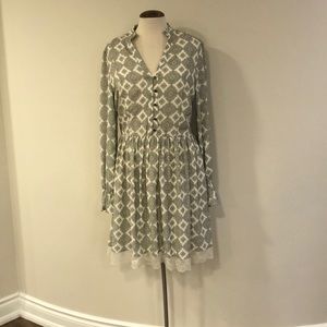 Feminine mid-length summer dress